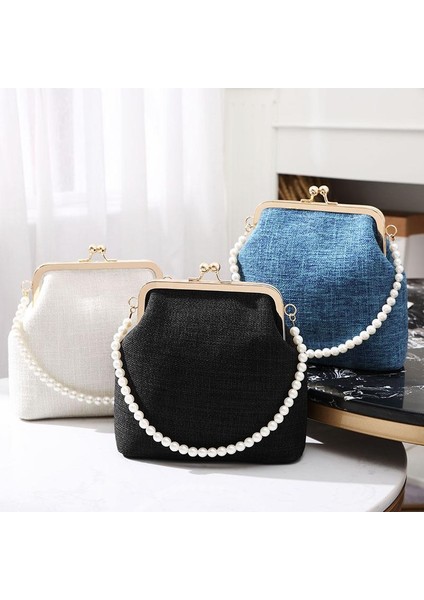 Retro Shell Bag Mini Woven Bag Crossbody Bag Shoulder Bag (Yurt Dışından)