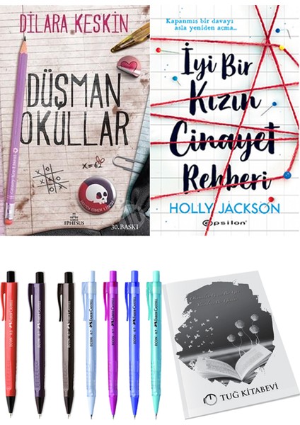 Düşman Okullar 1 - Dilara Keskin ve Iyi Bir Kızın Cinayet Rehberi Holly Jackson 2li Set