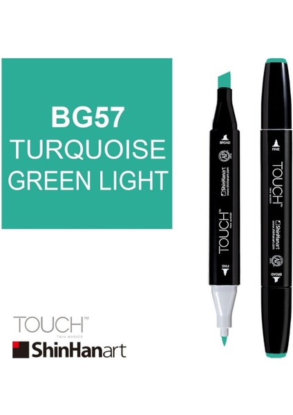 Art Touch Twin Marker BG57 Turquoise Green Light modelleri