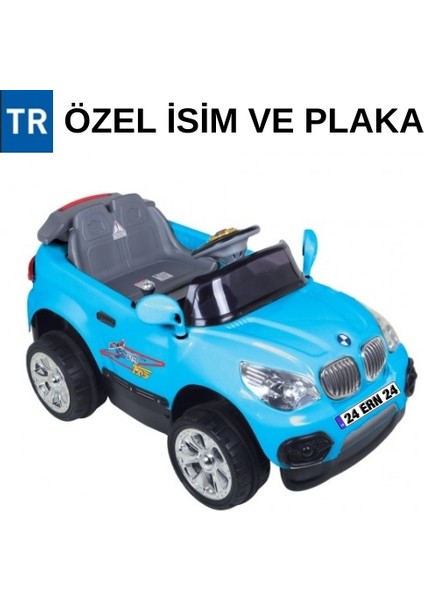 Bmw [ Istediğiniz Ismi ve Plakayı Yazıyoruz ] 12 Volt Uzaktan Kumandalı Akülü Araba Kırmızı Siyah Mavi Pembe