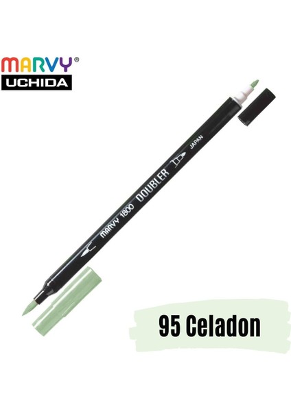 Artist Brush Pen 1800 Çift Taraflı Firça Uçlu Kalem 95 Celadon