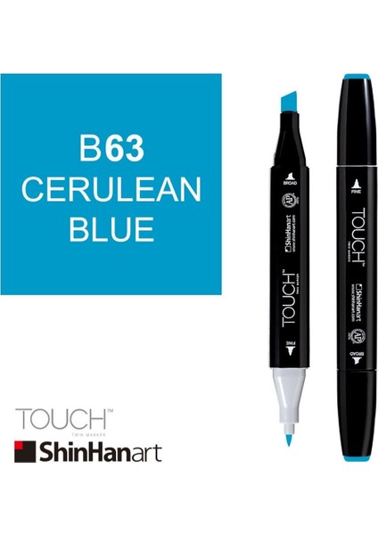 Art Touch Twin Marker B63 Cerulean Blue modelleri