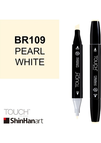 Art Touch Twin Marker BR109 Pearl White fiyatları