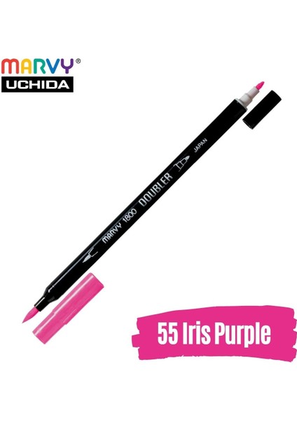 Artist Brush Pen 1800 Çift Taraflı Firça Uçlu Kalem 55 Iris Purple fiyatları