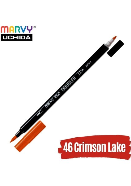 Artist Brush Pen 1800 Çift Taraflı Firça Uçlu Kalem 46 Crimson Lake