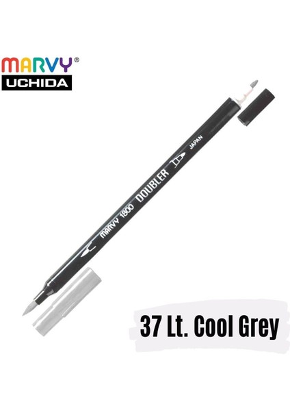 Artist Brush Pen 1800 Çift Taraflı Firça Uçlu Kalem 37 Light Cool Grey