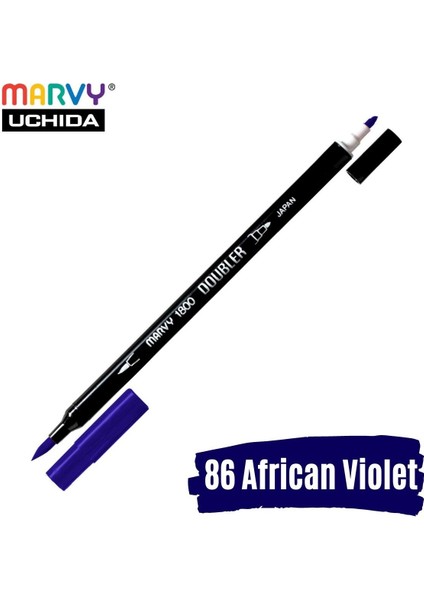 Artist Brush Pen 1800 Çift Taraflı Firça Uçlu Kalem 86 African Violet