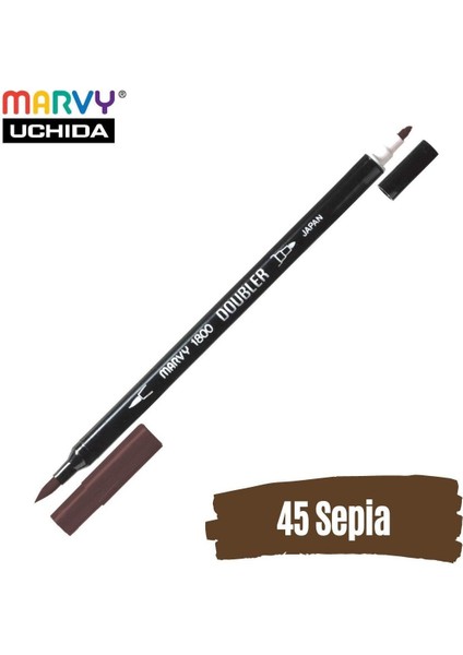 Artist Brush Pen 1800 Çift Taraflı Firça Uçlu Kalem 45 Sepia fiyatları