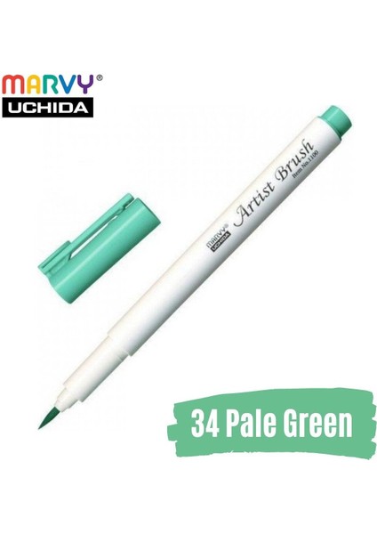 Artist Brush Pen 1100 Firça Uçlu Kalem 34 Pale Green