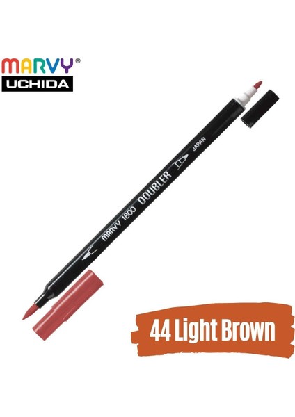 Artist Brush Pen 1800 Çift Taraflı Firça Uçlu Kalem 44 Light Brown