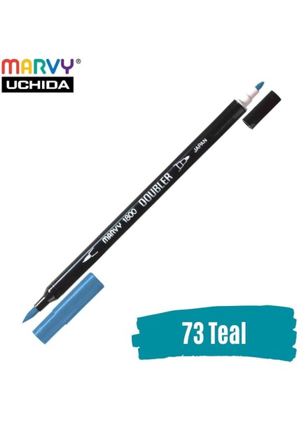 Artist Brush Pen 1800 Çift Taraflı Firça Uçlu Kalem 73 Teal