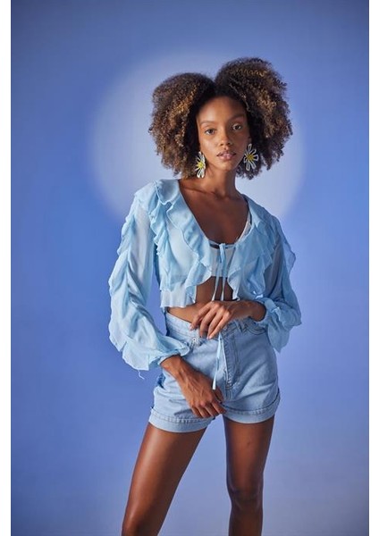 Elsa Bluz Mavi indirimleri