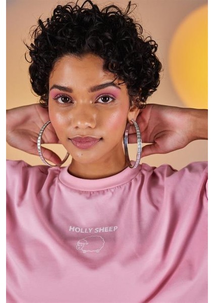 Holly Crop Tshirt Pembe fiyatları