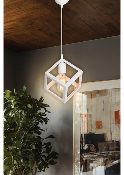 Beyaz Sarkıt Avize Salon Mutfak Koridor Yatak Odası Lamba