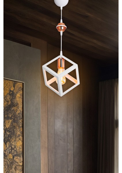 Beyaz Sarkıt Avize Salon Mutfak Koridor Yatak Odası Lamba