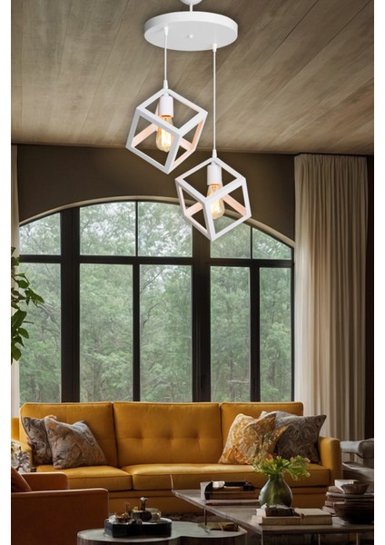 Beyaz Sarkıt Avize Salon Mutfak Koridor Yatak Odası Lamba