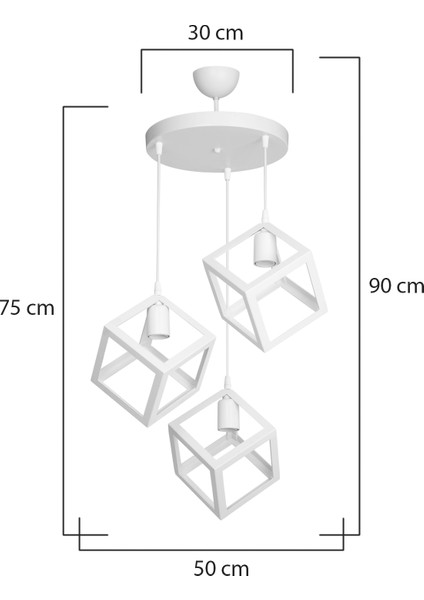 Beyaz Sarkıt Avize Salon Mutfak Koridor Yatak Odası Lamba modelleri