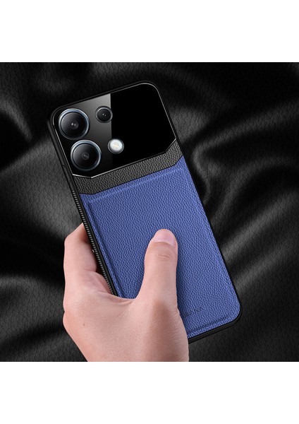 Xiaomi Redmi Note 13 4g Uyumlu Kılıf Zebana Lens Deri Kılıf Lacivert fiyatları