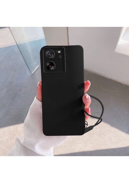 Xiaomi Mi 13T Pro Uyumlu Kılıf Zebana Love Yumuşak Silikon Kılıf Siyah