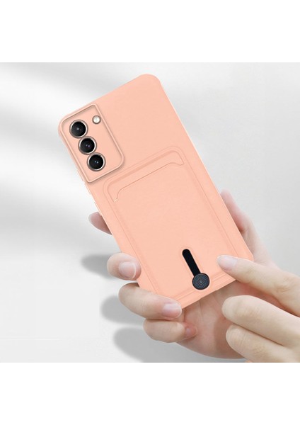 Samsung Galaxy S23 Uyumlu Kılıf Zebana Kartlıklı Sweet Yumuşak Silikon Kılıf Rose Gold fiyatları