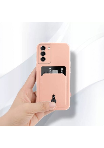 Samsung Galaxy S23 Uyumlu Kılıf Zebana Kartlıklı Sweet Yumuşak Silikon Kılıf Rose Gold modelleri