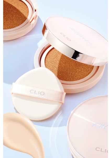 Işıltılı Görünüm Sunan Cushion Clio Kill Cover Glow Fitting Cushion+Refill Spf50+/PA+++ (3 Linen)