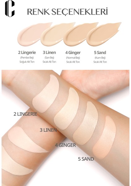 Mat Bitişli Kapatıcılık Sunan Cushion Clio Kill Cover Fixer Cushion+Refill (02 LINGERIE)SPF50+ Pa+++