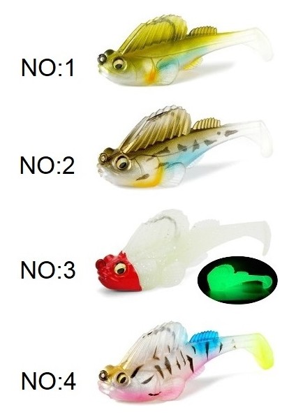 3069 Jumping Soft 7.5cm 14GR Gizli Iğneli Levrek Silikonu Suni Yem