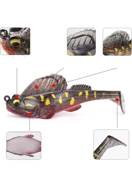 3069 Jumping Soft 7.5cm 14GR Gizli Iğneli Levrek Silikonu Suni Yem indirimleri