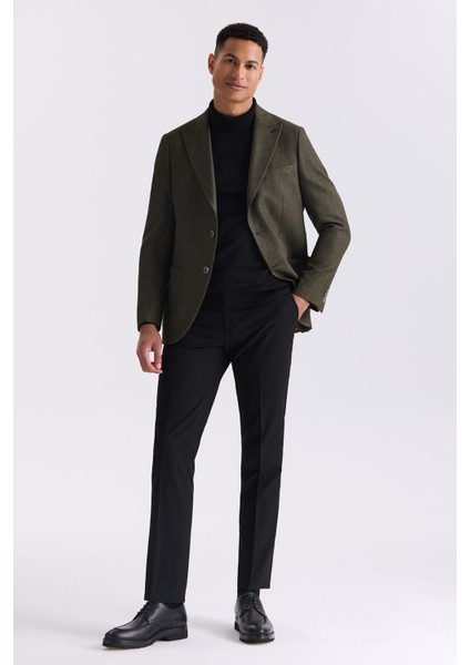 Haki Slim Fit Sivri Yaka Erkek Ceket fiyatları