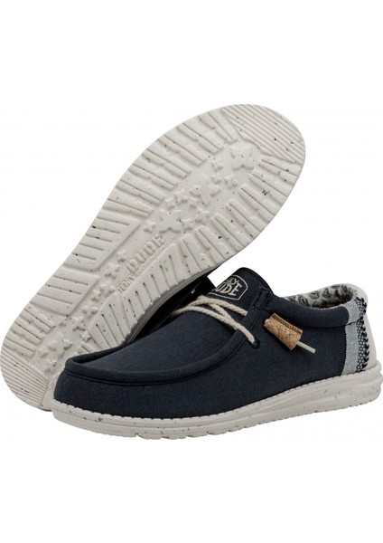 Erkek Sneaker ( Günlük) HD.40015 Hey Dude Wally Break Stitch 410 Navy