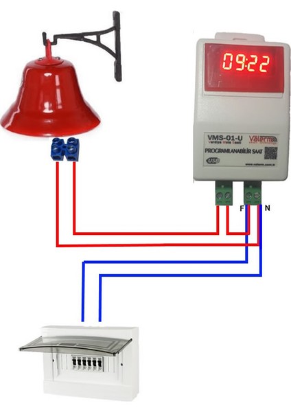 Fabrika Paydos Mola Zil Sistemi + Kampana Çan Zil