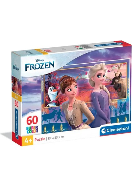 Disney Frozen 60 Parça Puzzle Yap Boz Seti 4+ Super Color