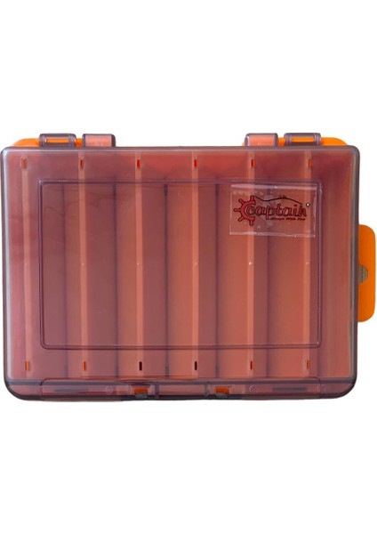 7221 Turuncu Çift Taraflı Maket Kutusu 12 Gözlü 14X10X3CM (Max 7cm Maketler Için)