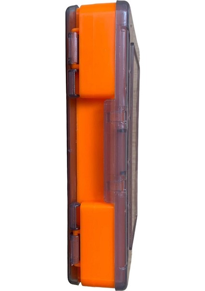 7221 Turuncu Çift Taraflı Maket Kutusu 12 Gözlü 14X10X3CM (Max 7cm Maketler Için)
