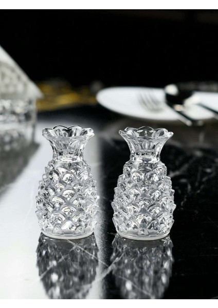 Ananas Desen 2 Li Cam Tuzluk Takımı