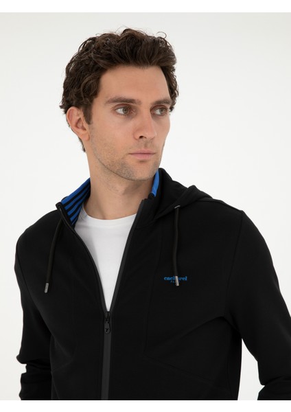 Erkek Siyah Sweatshirt 50284611-VR046