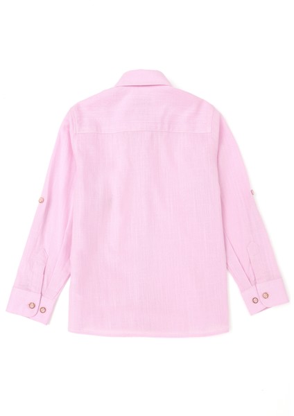 U.S. Polo Assn. Erkek Çocuk Pembe Basic Gömlek 50283994-VR041