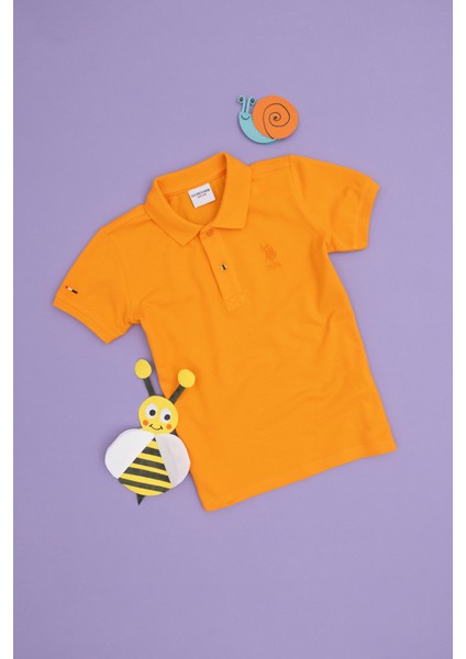 Erkek Çocuk Turuncu Tişört Basic 50279572-VR051