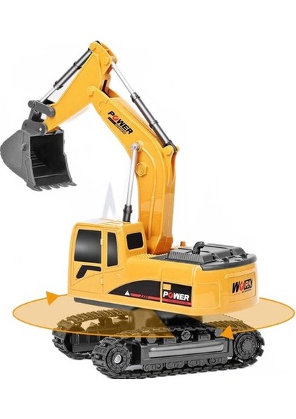 2.4 Ghz 6 Kanal 1:24 Rc Ekskavatör Oyuncak Rc Mühendislik Araba Alaşım ve Ekskavatör Rtr Çocuklar Için Noel Hediyesi | Rc Arabalar (Yurt Dışından)