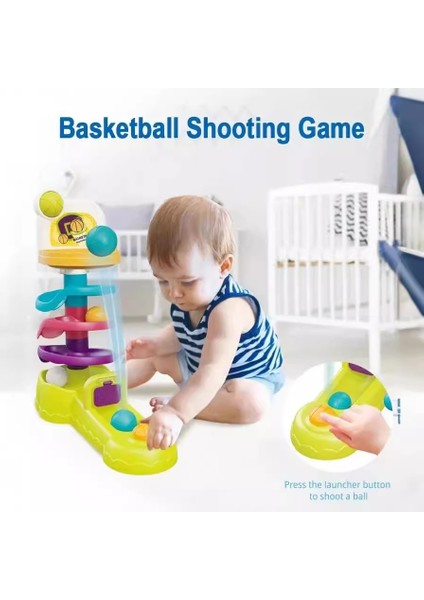 Bebek Basketbolu Atletizm Topu, Eğitici Erken Eğitim Jenga Oyuncak (Yurt Dışından)