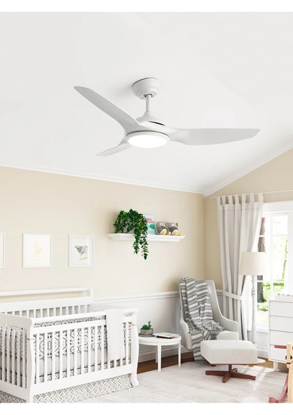 Dlc Bora LED Tavan Vantilatörü Beyaz 122 cm