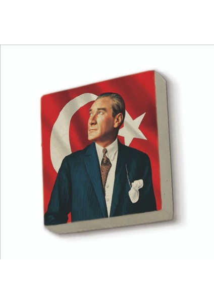 Atatürk Baskılı Doğaltaş MAGNETKRT-099BUZDOLABI Süsü