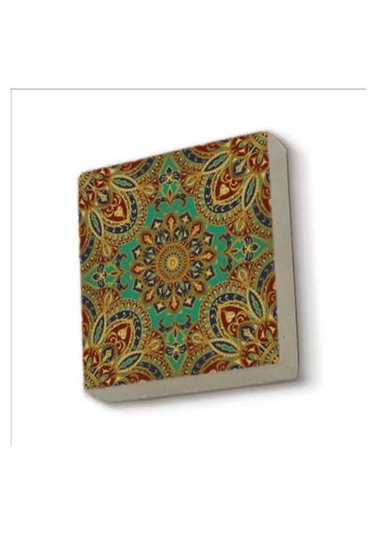Çini Desen Baskılı Doğaltaş MAGNETKD-045BUZDOLABI Süsü