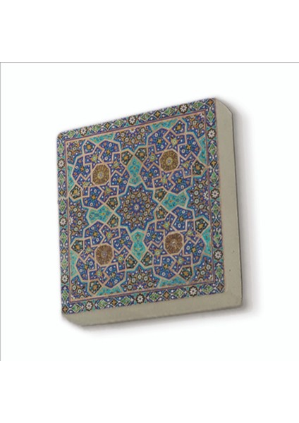 Çini Desen Baskılı Doğaltaş MAGNETKD-050BUZDOLABI Süsü