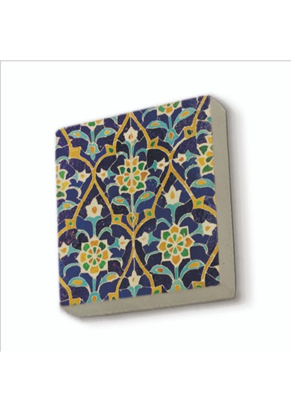 Çini Desen Baskılı Doğaltaş MAGNETKD-017BUZDOLABI Süsü