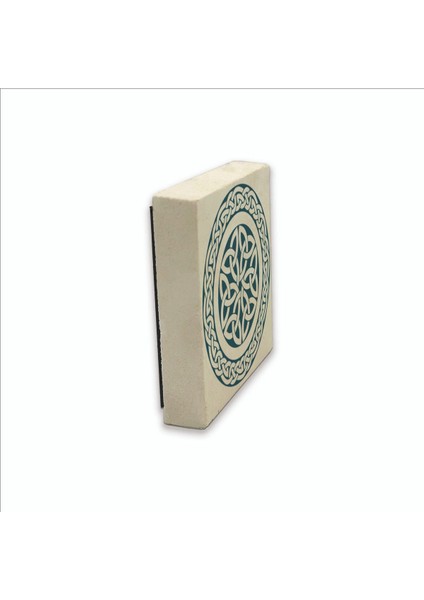 Keltik Stili Yuvarlak Desen Baskılı Doğaltaş MAGNETKD-056BUZDOLABI Süsü fırsatları
