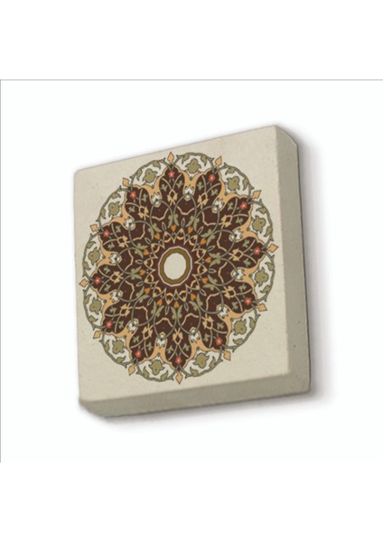 Rumi Desen Baskılı Doğaltaş MAGNETKD-058BUZDOLABI Süsü