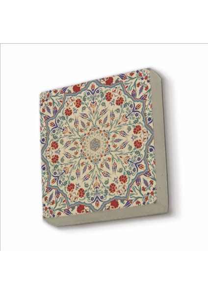Osmanlı Çini Deseni Baskılı Doğaltaş MAGNETKD-070BUZDOLABI Süsü