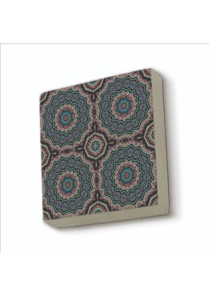 Mandala Baskılı Doğaltaş MAGNETKD-092BUZDOLABI Süsü